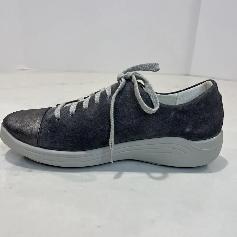 Romika NEW Sina Gray Suede‎ Comfort Cap Toe Casual Sneakers Shoes EU 37 6-6.5